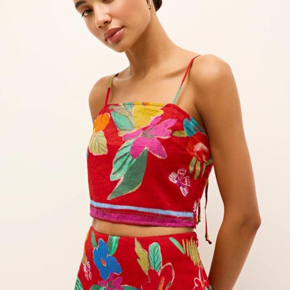 MARIE OLIVER Women's Wyatt Top Size XL In Macaw